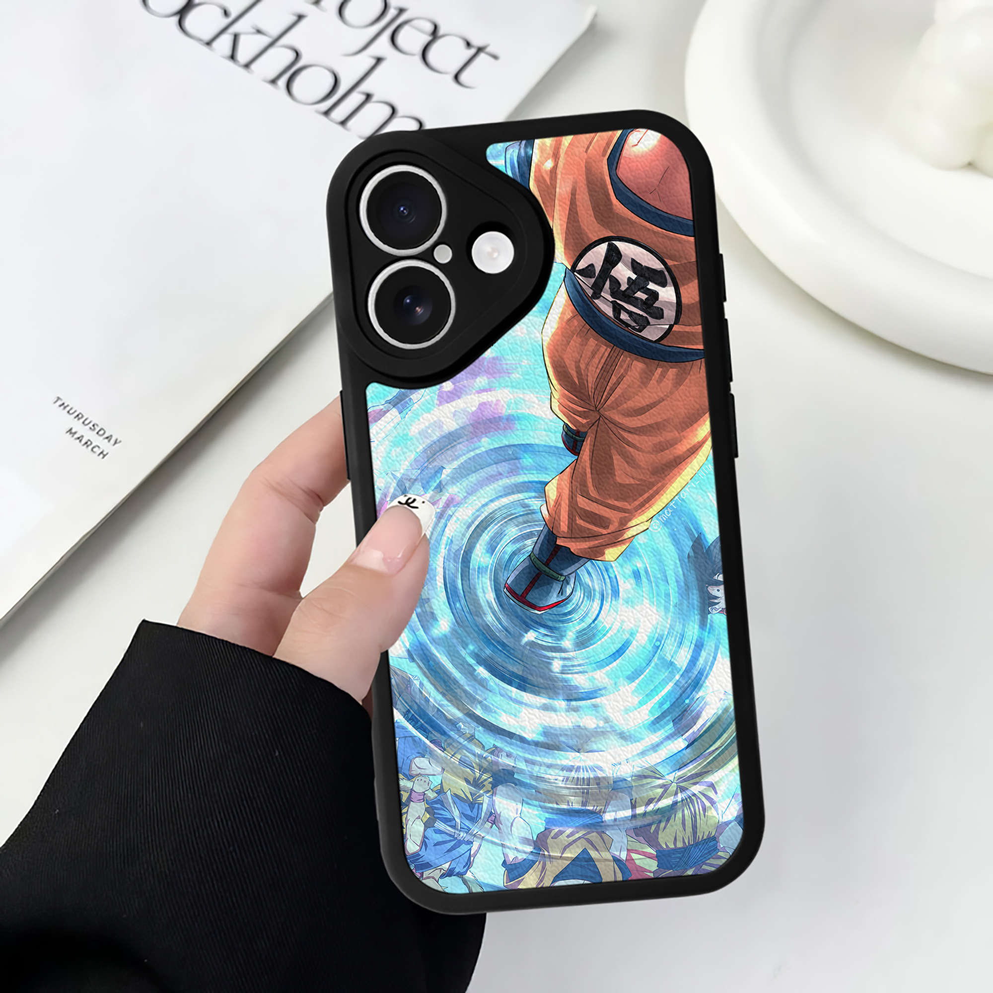 （画像用） ドラゴンボール DRAGON BALL 【iPhone 16シリーズ対応】シリコンスマホケース（レザー調） 材質：シリコン
